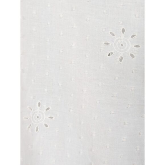 MATILDA JANE Ditsy Floral Embroidered Peasant Boho Cottage Eyelet Top Size XL - Picture 4 of 8